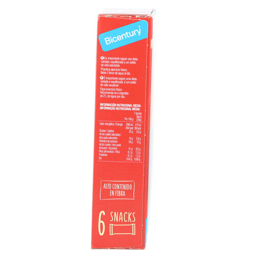 BARRITA DE CHOCOLATE CON LECHE BICENTURY 6uds image number