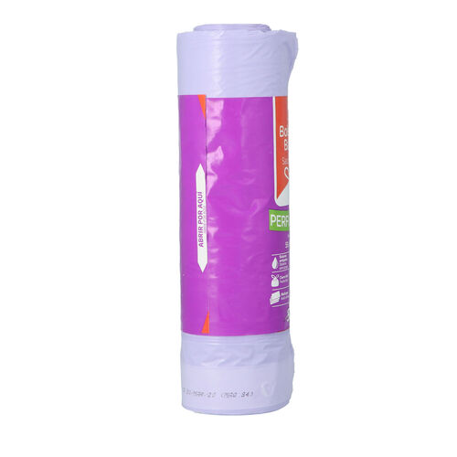 Bolsa de basura morada perfumada autocierre SELEX 30L 15 bolsas image number