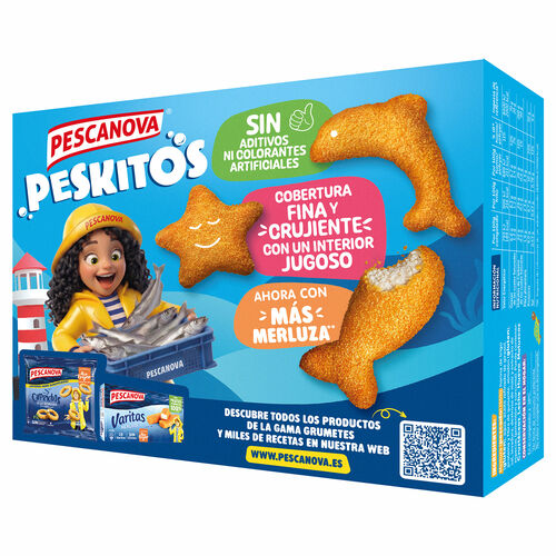Merluza congelada peskitos rebozados PESCANOVA 400g image number