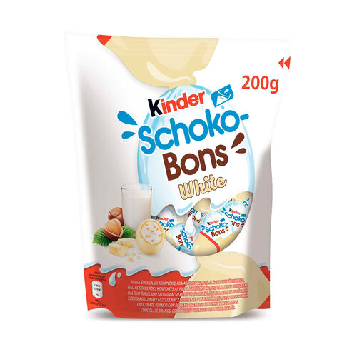 SCHOKOBONS WHITE KINDER 200g. image number