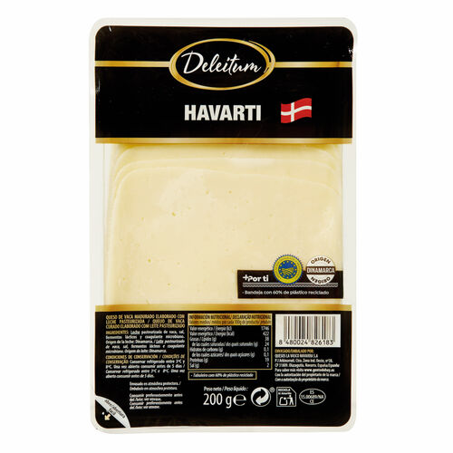 QUESO EN LONCHAS HAVARTI IGP DELEITUM 200g image number