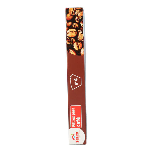 FILTRO CAFETERA SELEX NUMERO 4 PAQUETE 30uds image number