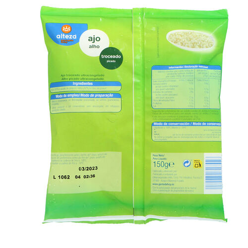 AJO TROCEADO ARTIQ CONGELADO 150g image number