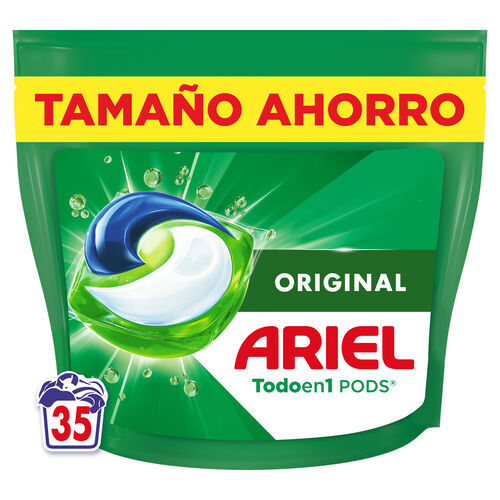 DETERGENTE EN CAPSULAS ORIGINAL TODO EN 1 ARIEL 35 lavados image number