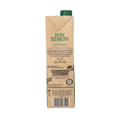Vino blanco DON SIMON brik 1L image number