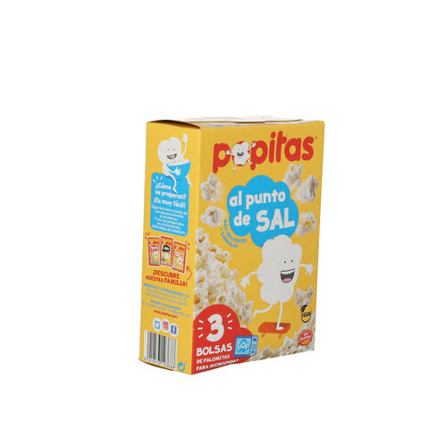 PALOMITAS CON SAL PARA MICROONDAS POPITAS 3x100g image number