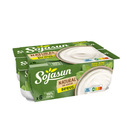 Yogur bifidus Natural SOJASUN 6x100g image number