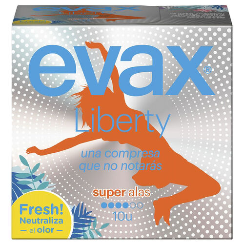 COMPRESA CON ALAS SUPER EVAX LIBERTY 10uds image number