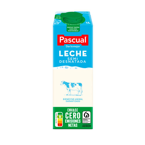 LECHE PASCUAL SEMIDESNATADA 1L image number