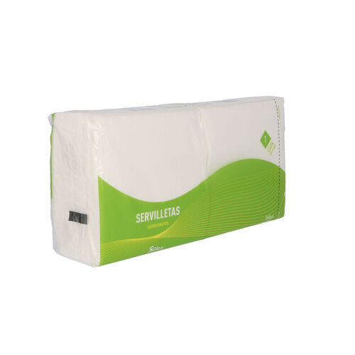 SERVILLETA PAPEL SELEX BLANCA 30X30 1 CAPA PAQUETE 160 uds image number