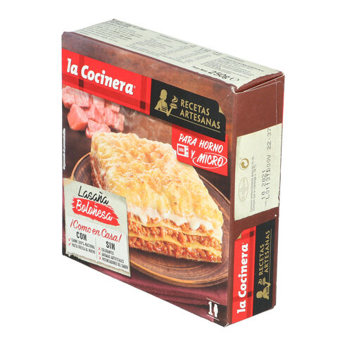 LASAÑA COCINERA BOLOÑESA PARA MICROHONDAS 280g image number