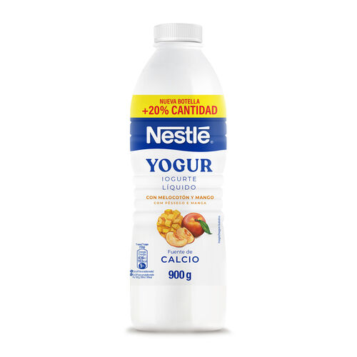 Yogur l&iacute;quido con mango y melocot&oacute;n NESTL&Eacute; 900ml image number
