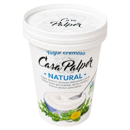 Yogurt Natural cremoso casa palper 500g image number