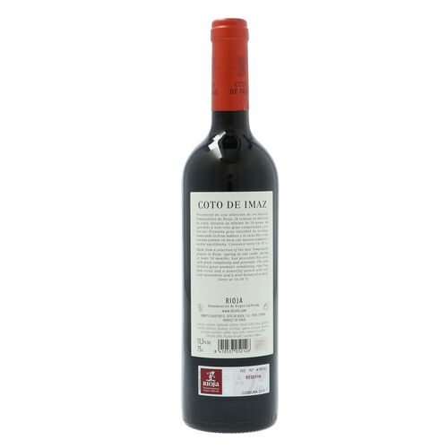 Vino tinto COTO IMAZ Reserva DO Rioja 750ml image number