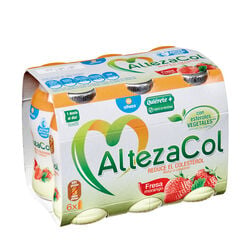 Yogur liquido 0% sabor fresa altezacol 6x100ml