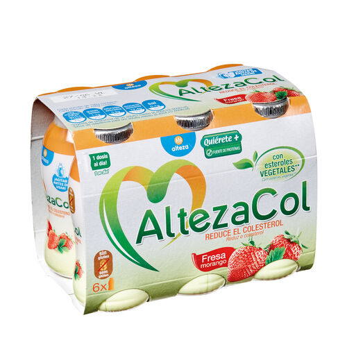 Yogur liquido 0% sabor fresa altezacol 6x100ml image number