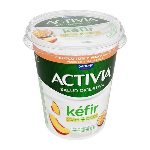 K&eacute;fir con melocot&oacute;n y maracuy&aacute; ACTIVIA 380g image number