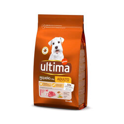 Comida seca para perro Mini adulto con buey ULTIMA 1,25kg