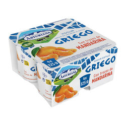 Yogur griego con mandarina central lechera ASTURIANA 4x125g