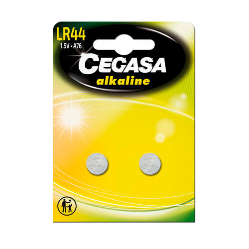 Pilas alcalinas LR44 1.5v CEGASA 2uds image number