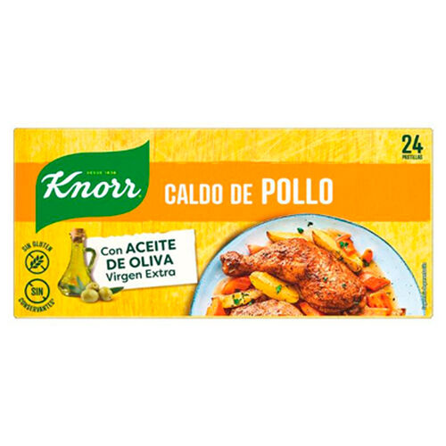 CALDO POLLO KNORR 24 PASTILLAS 240g image number