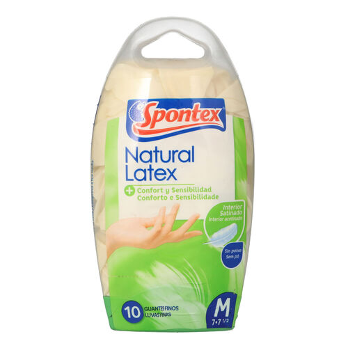 GUANTES SPONTEX LATEX TALLA MEDIANA image number