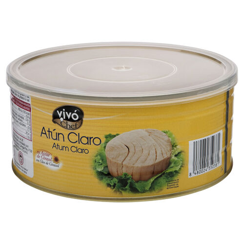 ATUN CLARO EN ACEITE DE GIRASOL VIVO CHEF RO-900g image number