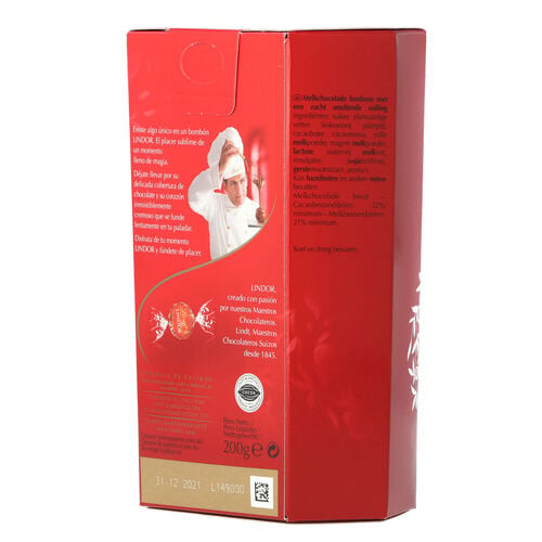 Bombones de chocolate con leche LINDOR LINDT 200g image number