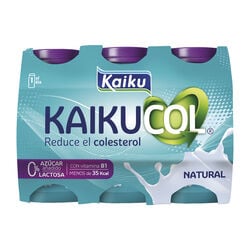Bebida l&aacute;ctea Zero Natural KAIKUCOL 6x65ml