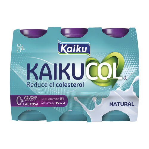 Bebida l&aacute;ctea Zero Natural KAIKUCOL 6x65ml image number