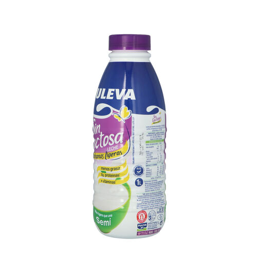 LECHE SIN LACTOSA SEMIDESNATADA PULEVA 1L image number