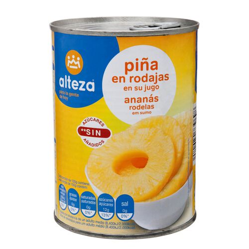 PIÑA ALTEZA EN SU JUGO 567g image number