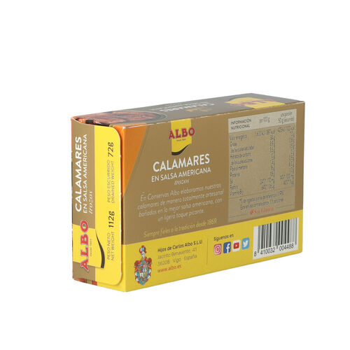 Calamar ALBO salsa americana 112g image number