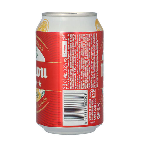 CERVEZA MAHOU RADLER LATA 33cl image number