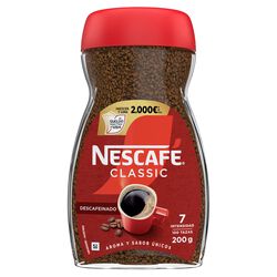 Caf&eacute; soluble descafeinado NESCAF&Eacute; 200g
