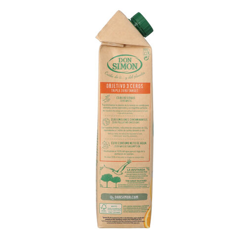Zumo de naranja exprimida con pulpa DON SIMON 1L image number