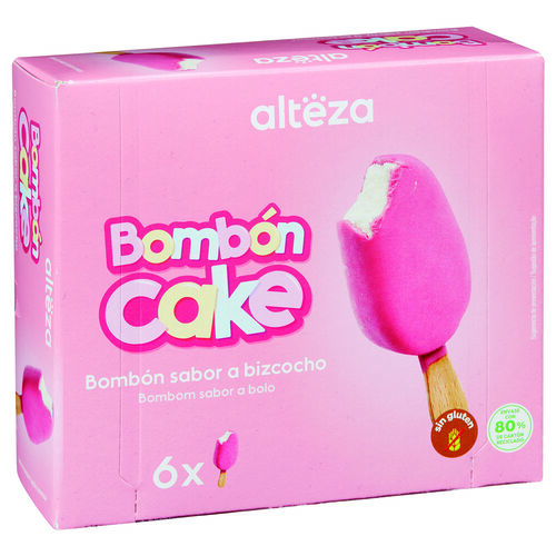 Helado bomb&oacute;n sabor a bizcocho Bomb&oacute;n Cake ALTEZA 6x60ml image number