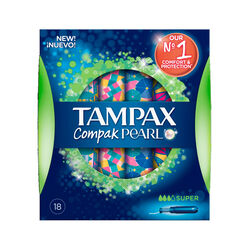 TAMPONES COMPAK PEARL SUPER TAMPAX 16uds