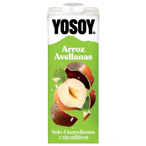 Bebida de arroz y avellanas YOSOY 1L image number