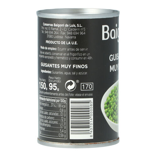 Guisantes BAIGORRI 150g image number