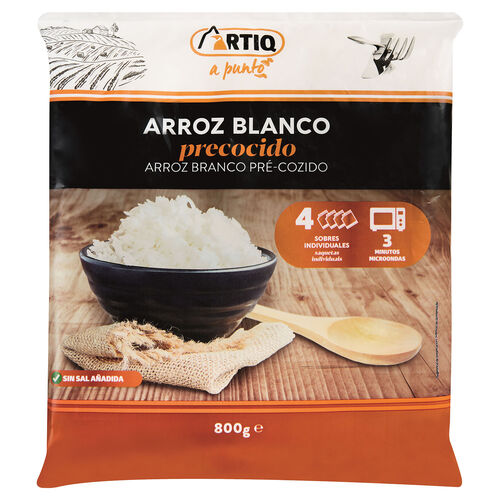 Arroz blanco cocido congelado ARTIQ 4x200g image number