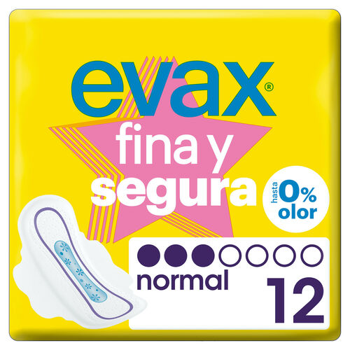 Compresa EVAX fina y SEGURA alas normal 12uds image number