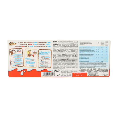 KINDER CARDS PACK 2 X 5uds 128g image number