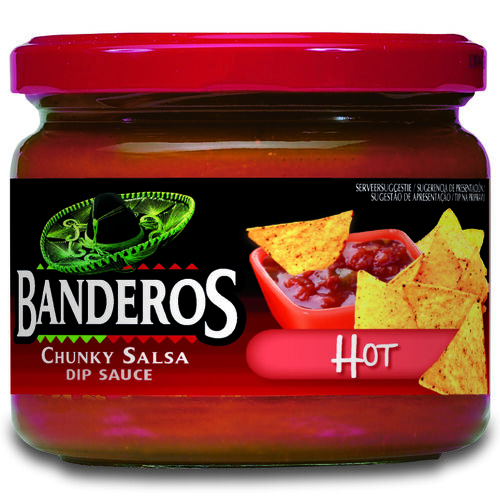Salsa BANDEROS Chunky Salsa Hot 300g image number