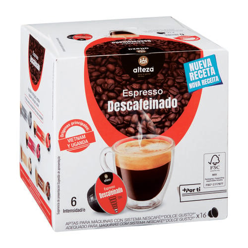 Caf&eacute; Espresso descafeinado ALTEZA 16uds image number