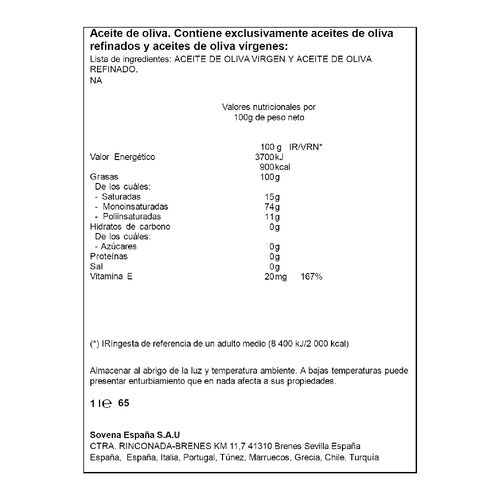 Aceite de oliva intenso ALTEZA 1L image number