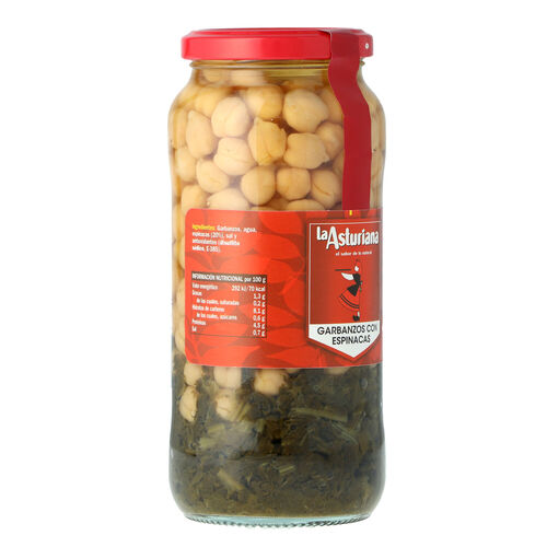 Garbanzos espinacas LA ASTURIANA 570g image number