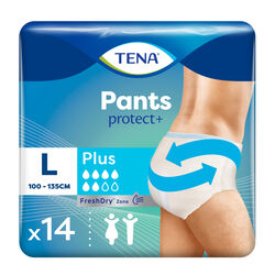 Ropa interior incontinencia Pants Protect Plus talla L TENA 14uds