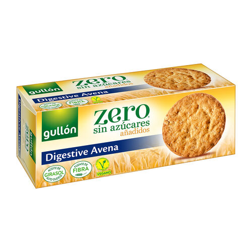 GALLETA DIGESTIVE AVENA ZERO GULLON 410g image number
