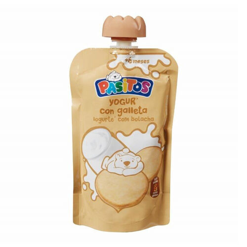 Pouch de yogur con galleta PASITOS 120g image number